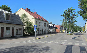 Road Helsingintie в центре города