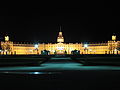 The palace at night