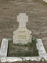 La tombe d'une sœur de l'ancien hôpital.