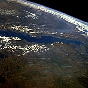 Озеро Танганьїка з космосу