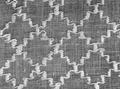 Osnovní vzorování (lappet weave) se 2 lištami na bavlněném plátně (cca 1920)