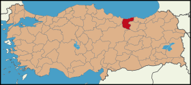 Localisation de Giresun (province)