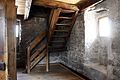 Le scale che andavano dalla sala dell'orologio alla cella campanaria, completamente distrutte dall'incendio del 2015