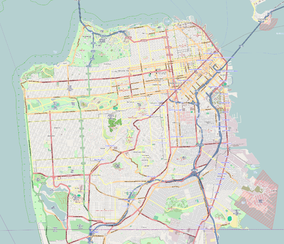 Map showing the location of Fort Point National Historic Site