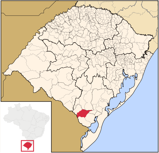 Localização de Herval no Rio Grande do Sul
