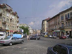 Вулиця Городоцька неподалік від центру Львова