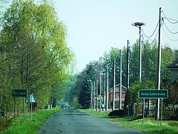 Entrance to Huta Łukomska