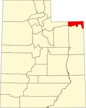 Localisation de Comté de Daggett(Daggett County)