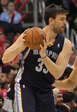 Marc Gasol 20131118 Clippers v Grizzles (cropped).jpg