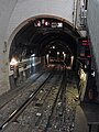 Vue d'un des tunnels en direction de La Courneuve