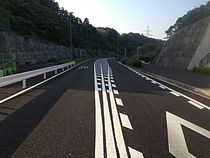 2009年に完成した名瀬街道以北の道路