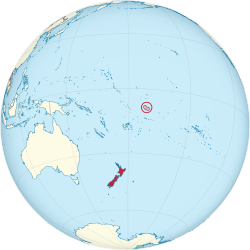 Tokelau haritadaki konumu