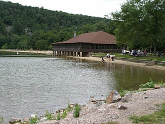 The "Chateau" atop the North Glacial Moraine