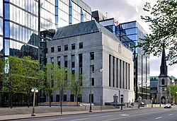 A központi bank épülete Ottawában