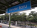 Papan nama Stasiun Klender Baru yang baru, 2019