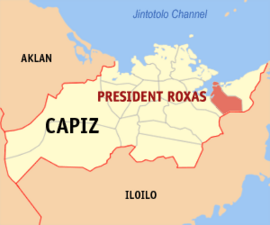 Presidente Roxas na Capiz Coordenadas : 11°25'47"N, 122°55'29"E