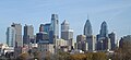 Panorama des gratte-ciel de Philadelphie.