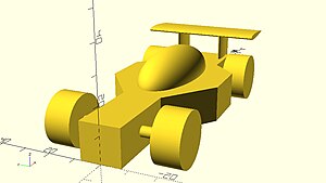 Racing car model