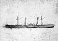 S.S. Adriatic stuck in the ice in North Sydney harbor, March 1862.