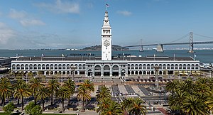 The Ferry Building is a terminal for ferries o...