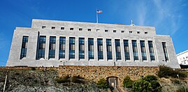 The current building of the San Francisco Mint, built in 1937. San Francisco Mint 2007.jpg