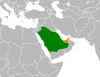 نقشهٔ موقعیت امارات متحده عربی و عربستان سعودی.