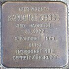 Stolperstein für Karoline Gross