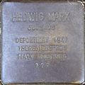 Stolperstein für Hedwig Marx (Cardinalstraße 9)