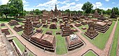 Wat Mahathat, Sukhothai Historic Park ၏အပျက်အယွင်းများ