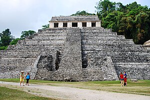 Temple of the Inscriptions at Palenque, Chiapa...