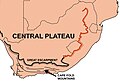 Lage des Kap-Faltengürtel (engl.: Cape Fold Belt) im Südlichen Afrika