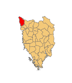 Location of Umag in Istria