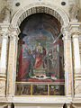 Magdalenenaltar (Heilige Magdalena mit Hieronymus, Paula, Monika, Augustinus), Vicenza, Santa Corona