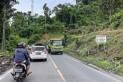 Tanda selamat datang di Desa Rambung Baru