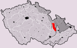 Zábřežská vrchovina na mapě Česka