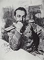 作家亚历山大·日尔克维奇画像，1894年
