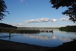 Pluszne lake view from Zielonowo beach