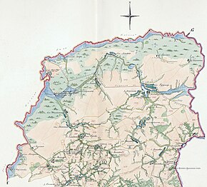 Крупецкая волость (№ 350) на карте 1785 года