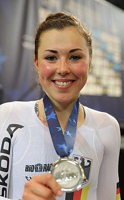 Lisa Klein mit EM-Silber in der Mannschaftsverfolgung (2019)