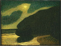 Albert Pinkham Ryder, Zatoka w świetle księżyca, ok. 1890, Phillips Collection (nr kat. 964)