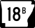 Highway 18B marker