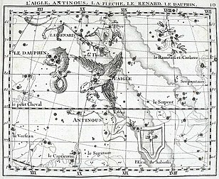 La Fleche, uun Atlas Coelestis faan John Flamsteed 1776