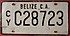 BELIZE, CAYO c.2000 -LICENSE PLATE - Flickr - woody1778a.jpg