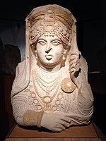 Relief of a woman from the 2nd century AD. Copenhagen, Denmark
