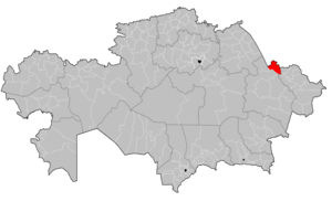موقعیت شهرستان بورودولیخا در نقشه