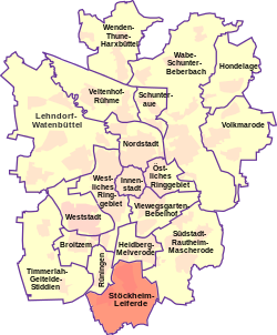 Lage von Stöckheim-Leiferde