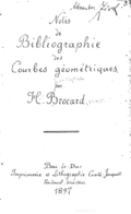 Frontispice du traité de géométrie de Brocard