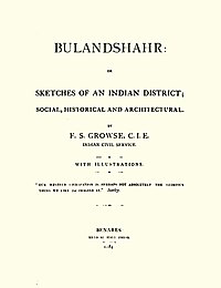 Bulandshahr: Or, Sketches of an Indian District