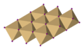 Schicht aus kantenverknüpften [CdI6]-Oktaedern in CdI2