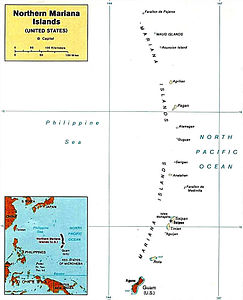 Municipalità di Tinian – Localizzazione